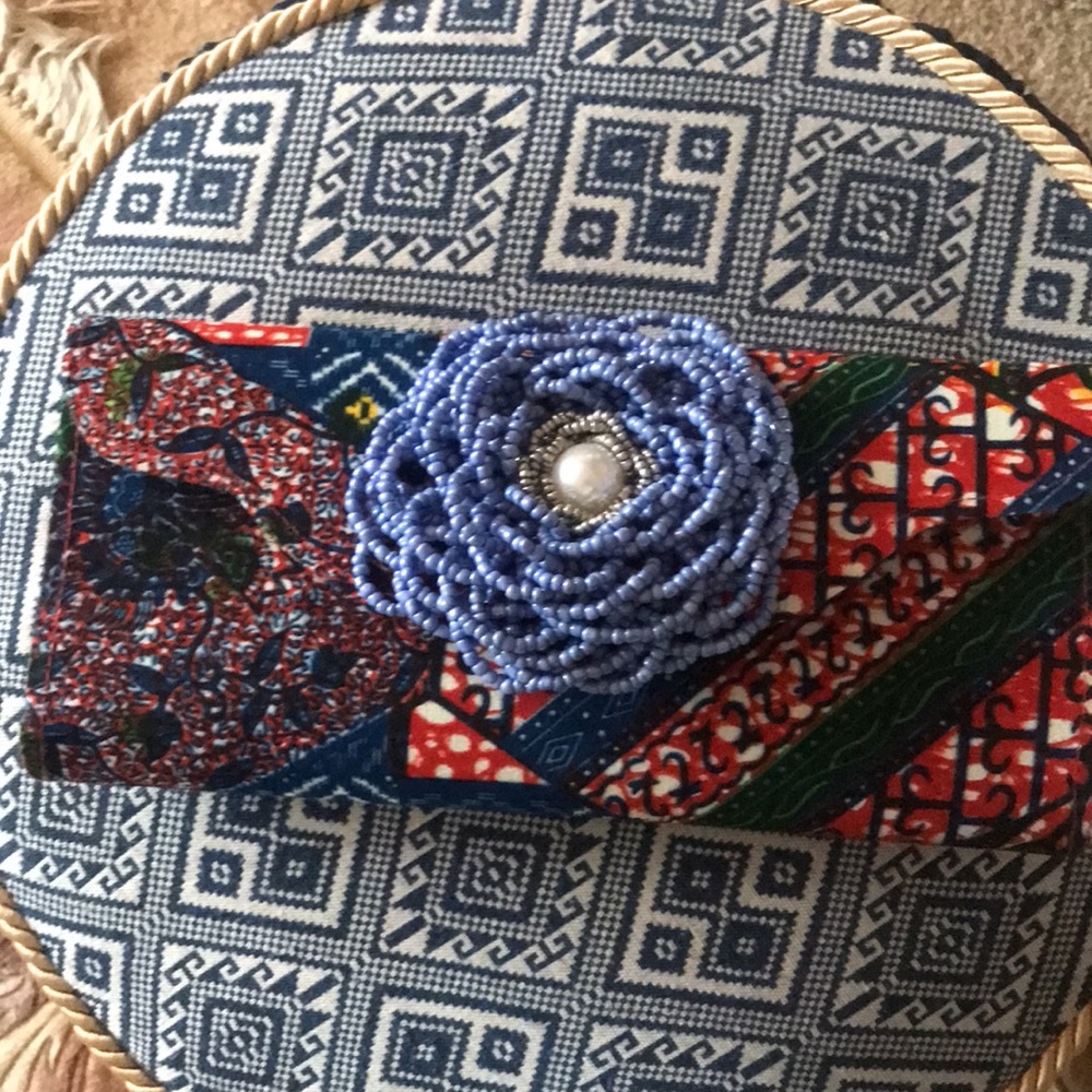 Aya Morrison Beaded Clutch Bag